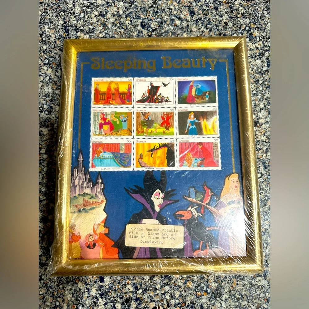 Sleeping Beauty‎ Framed Art with Gold Frame